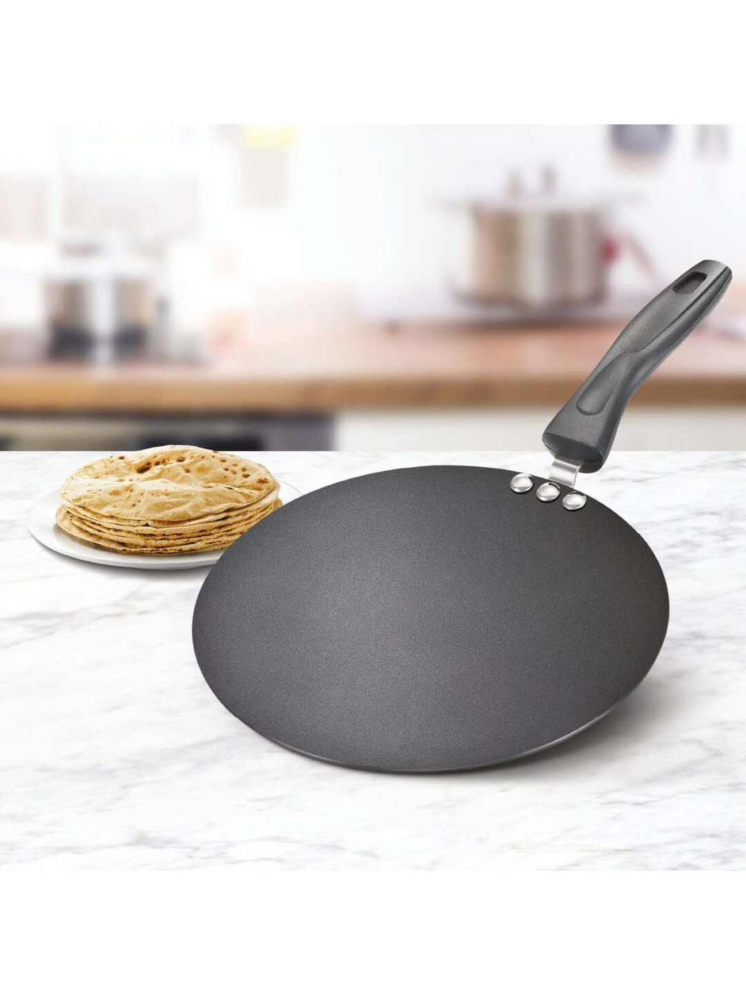 JUDGE Black Hard Anodised 25 cm Gas & Induction Compatible Tawa