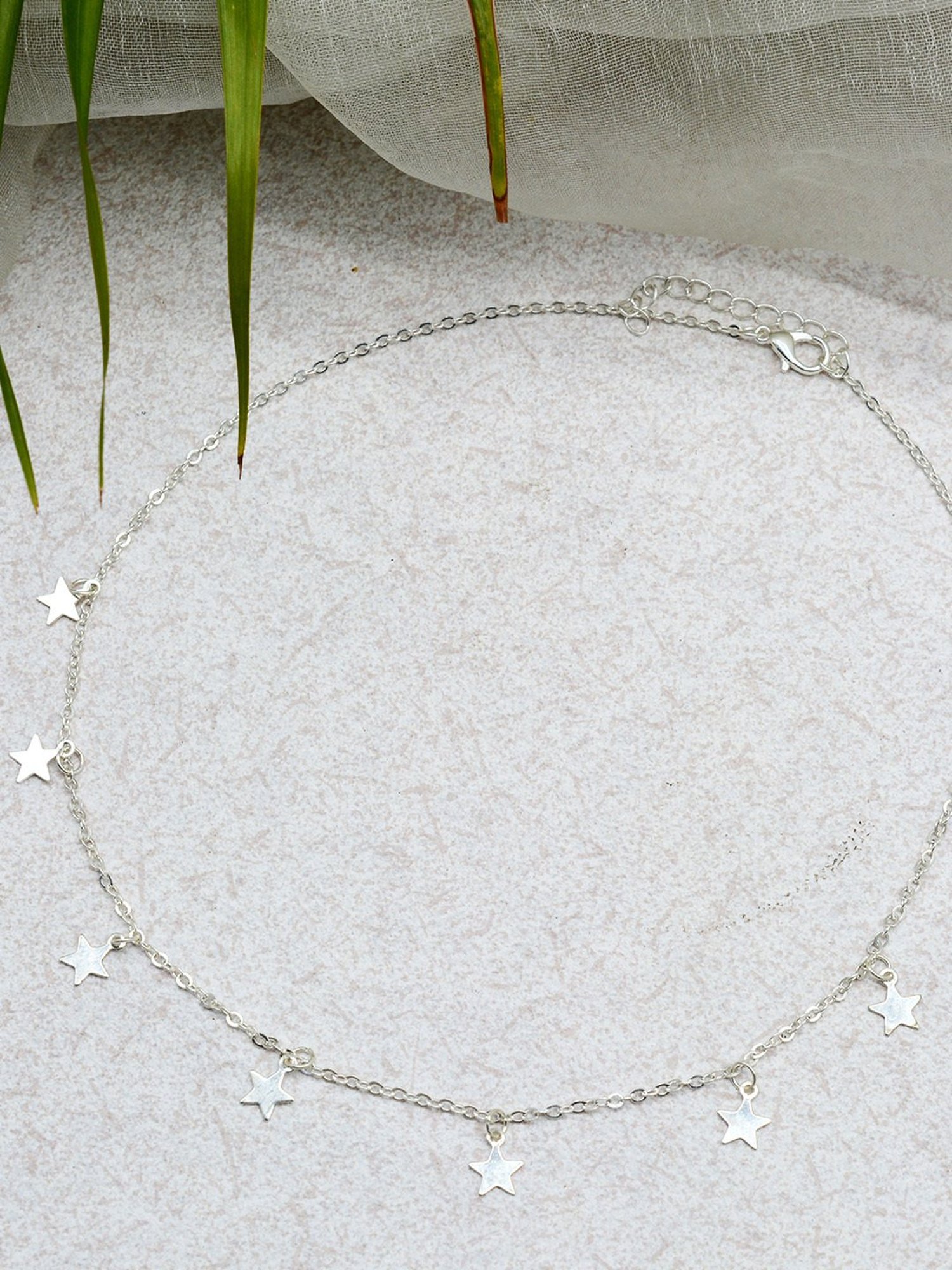 Joker & Witch Confetti Silver Choker Necklaces