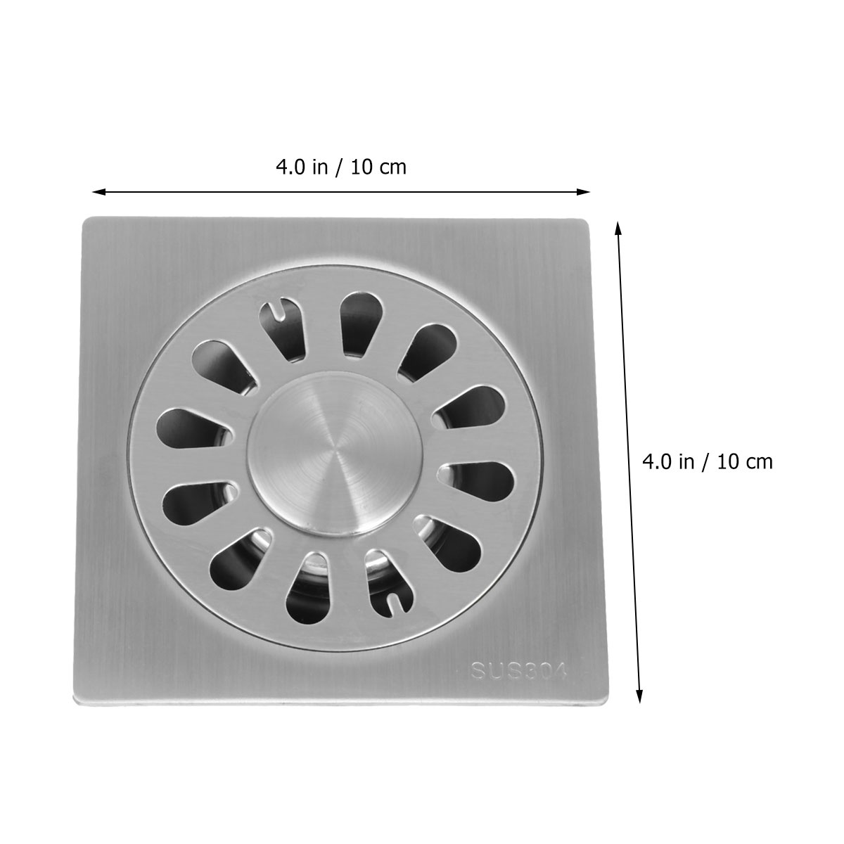 Fashion Bathroom Drain Cover Durable Stainless Steel Shower Drain Cap with Lid for Floor Laundry Kitchen Bathroom(Compatible with Washing Machine, Random Pattern)