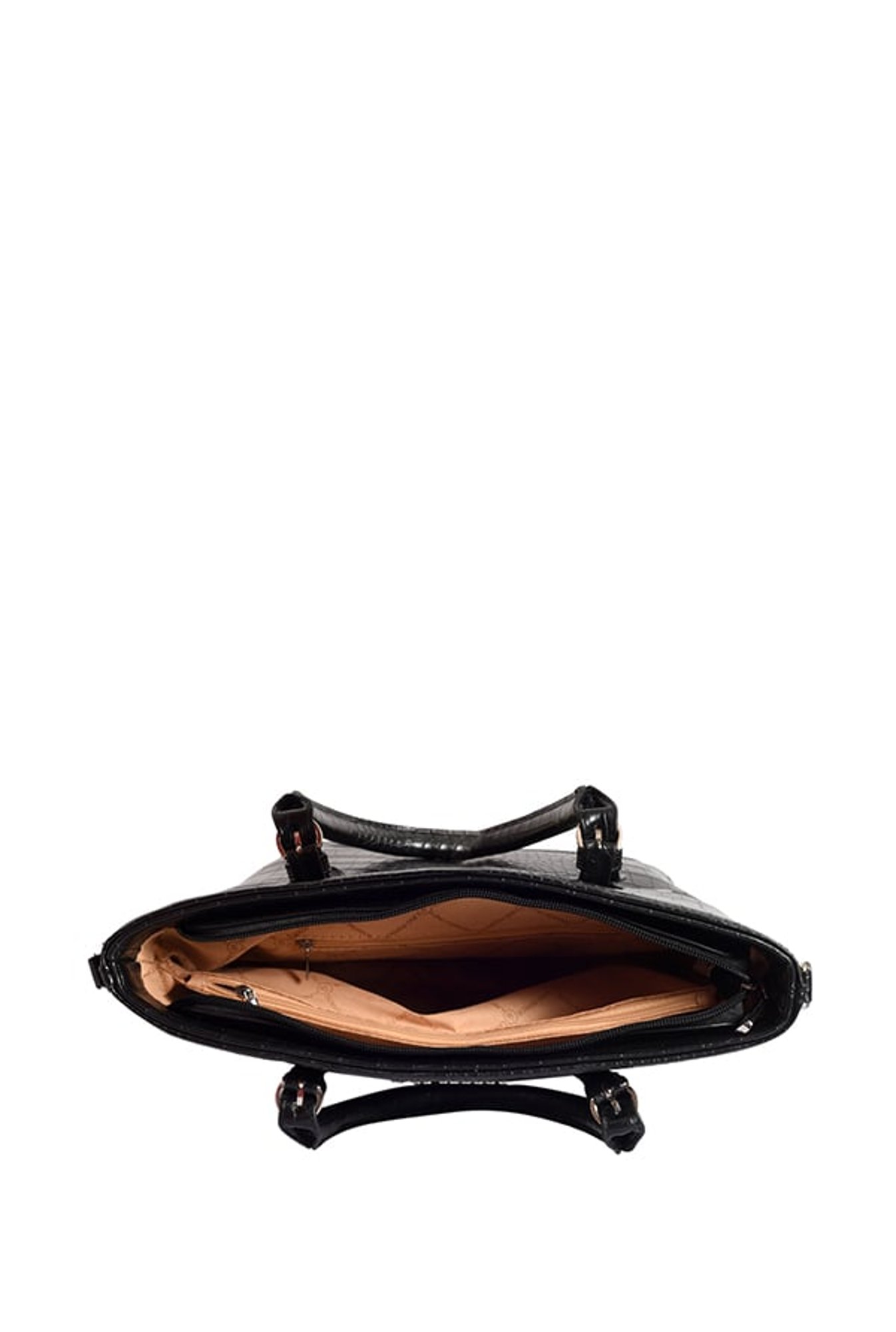 Lino Perros Black Textured Handbag