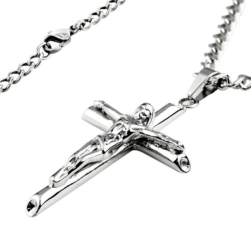 Men's West Coast Jewelry Stainless Steel Brown Leather Braided and Beaded Bracelet