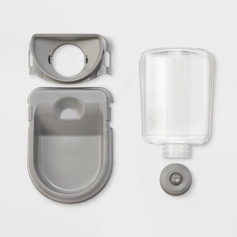 Amici Pet Marble Paw Glass Food Canister, 72oz