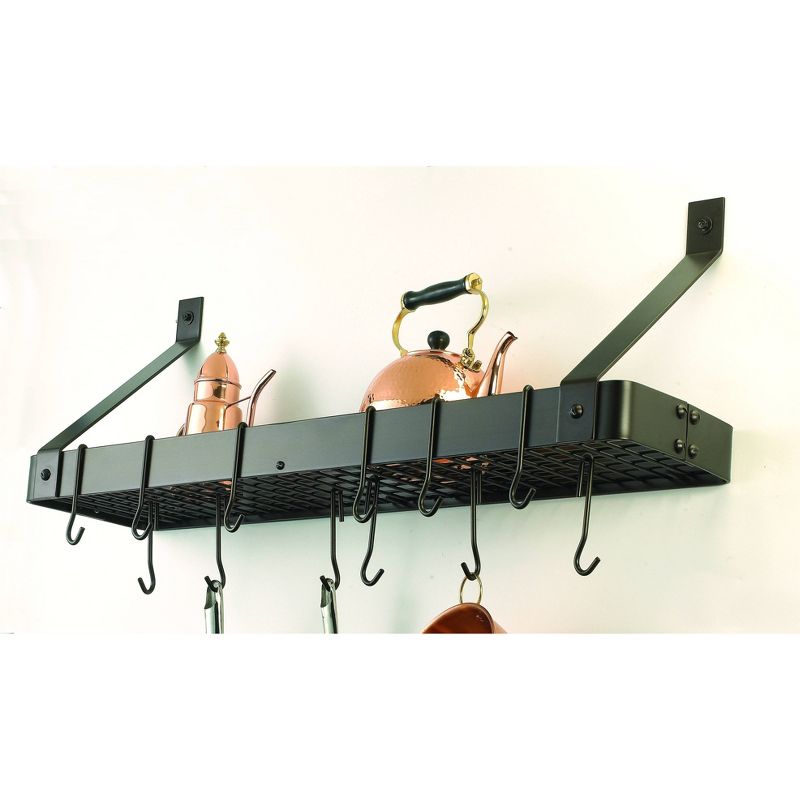 Range Kleen Pot Rack Bookshelf - Stainless Steel