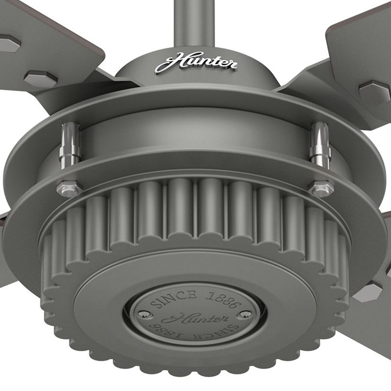 54" Chronicle Damp Rated Ceiling Fan with Wall Control Silver  - Hunter