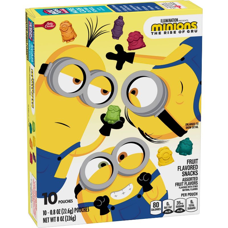 Betty Crocker Fruit Snacks Assorted Frt Minions 2 - 8oz 10ct