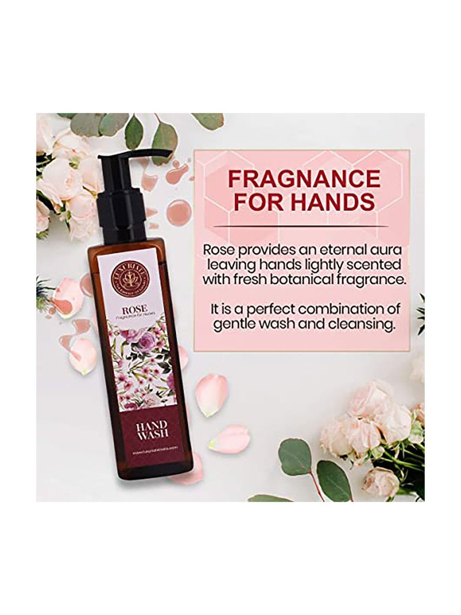 Luxuriate Rose Petals Soap, Hand Wash and Tomato Face Wash Combo