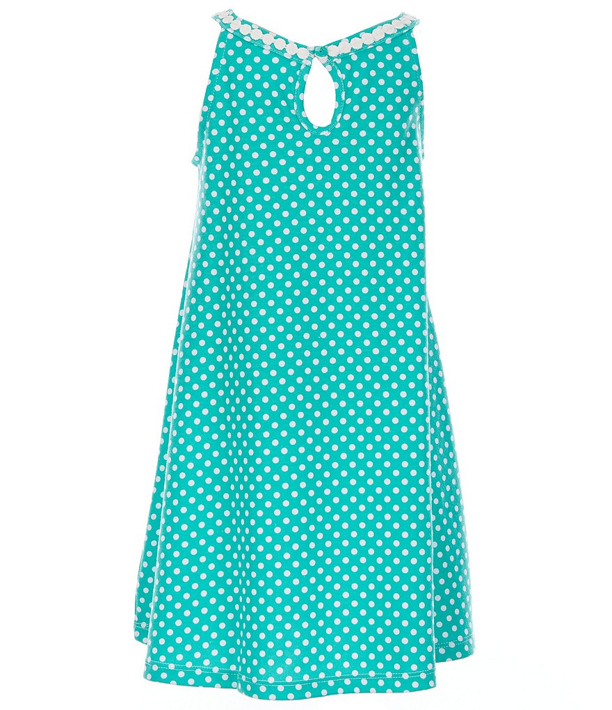 Rare Editions Little Girls 2T-6X Short-Sleeve Shrug & Dotted Shift Dress Set