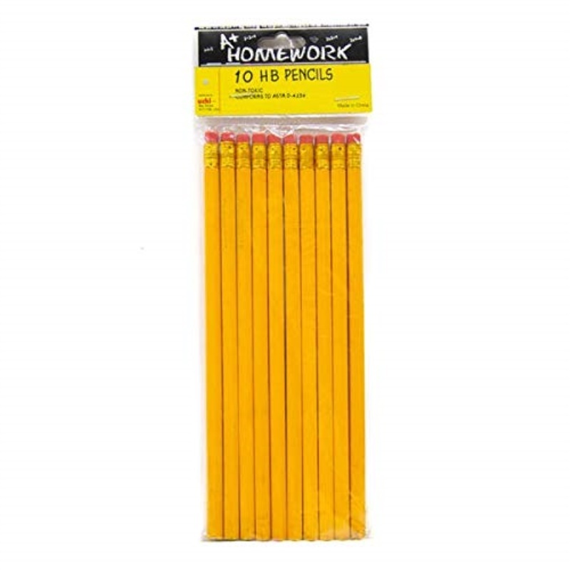 Bulk Buys Pencils - HB Lead - 10 count - case of 48