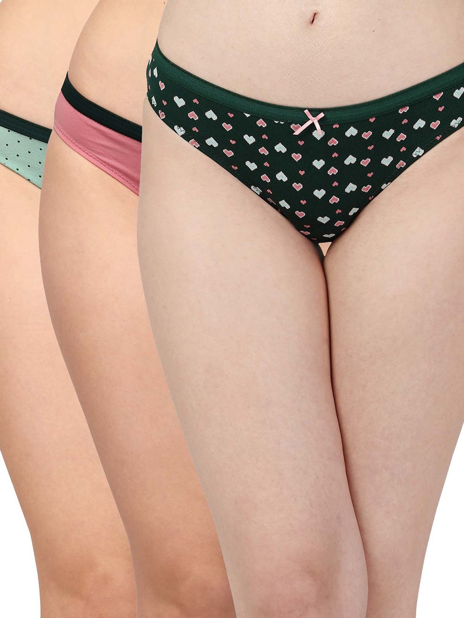 Soie Multicolor Printed Basic Panty - Pack of 3