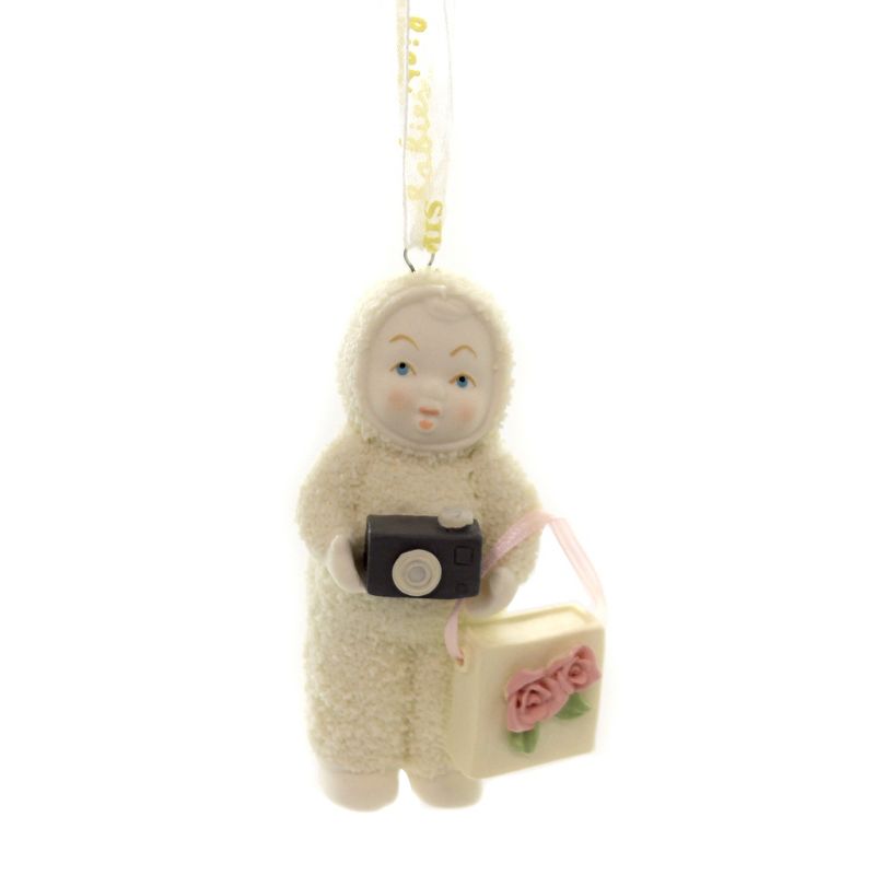 Dept 56 Snowbabies 3.25" Oh Snap Ornament Camera Pictures  -  Tree Ornaments