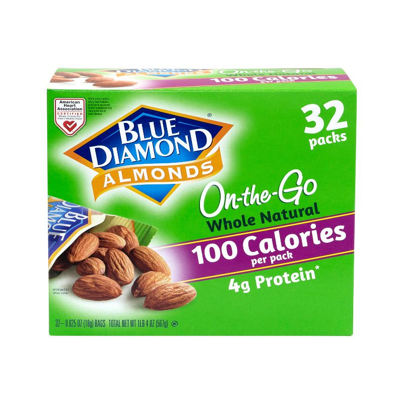 Blue Diamond Whole Natural Almonds - 20oz - 32ct
