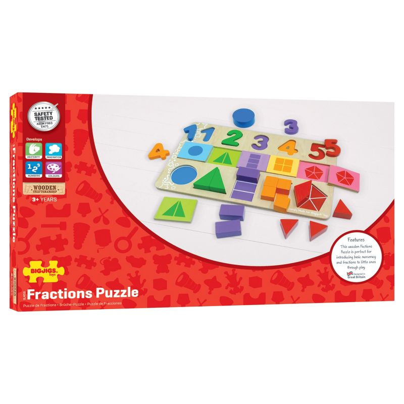 Bigjigs Toys My First Fractions Wooden Educational Toy