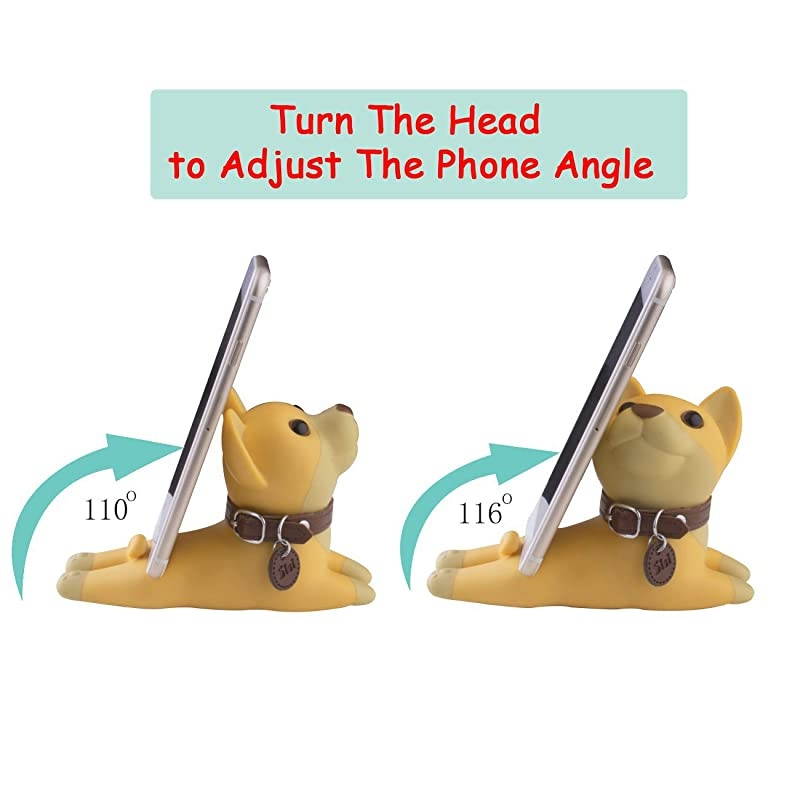 Puppy Dog Desk Cell Phone Stand Holder Cartoon Smartphone Holder Bracket Ornament for DeskShiba Inu