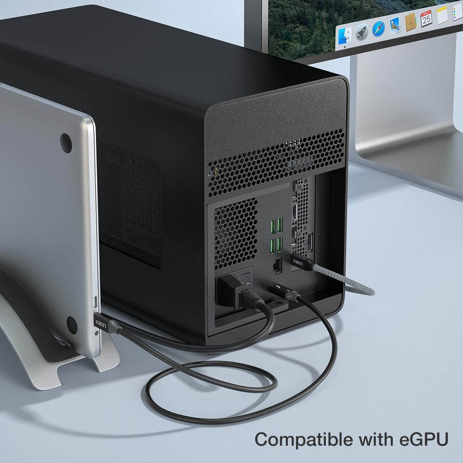 FVH Thunderbolt 2 Port Male to Male Video Data Cable for MacBook & SSD & Displays TB-004-WH