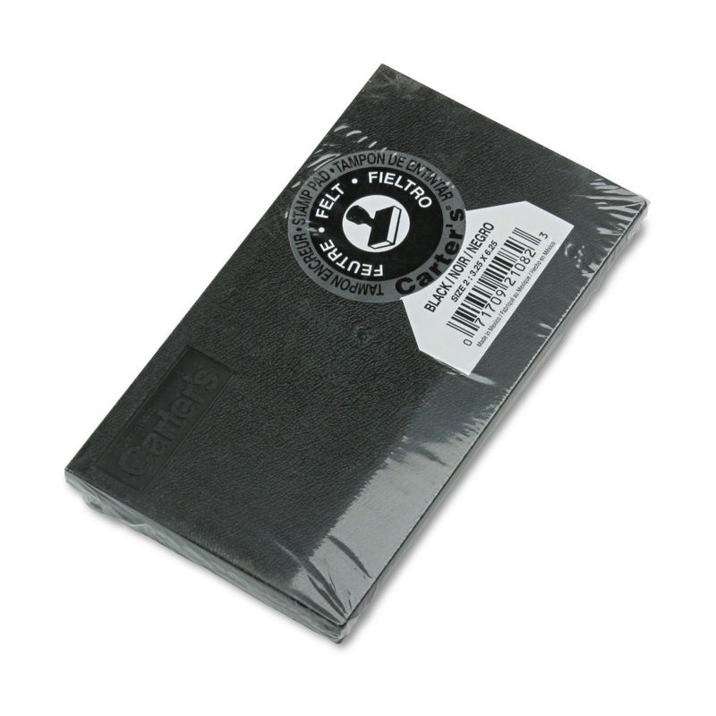 Carter's Felt Stamp Pad 6 1/4 x 3 1/4 Black 21082