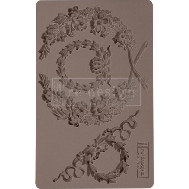 Prima Marketing Re-Design Mould 5"X8"X8mm-Laurel Wreath
