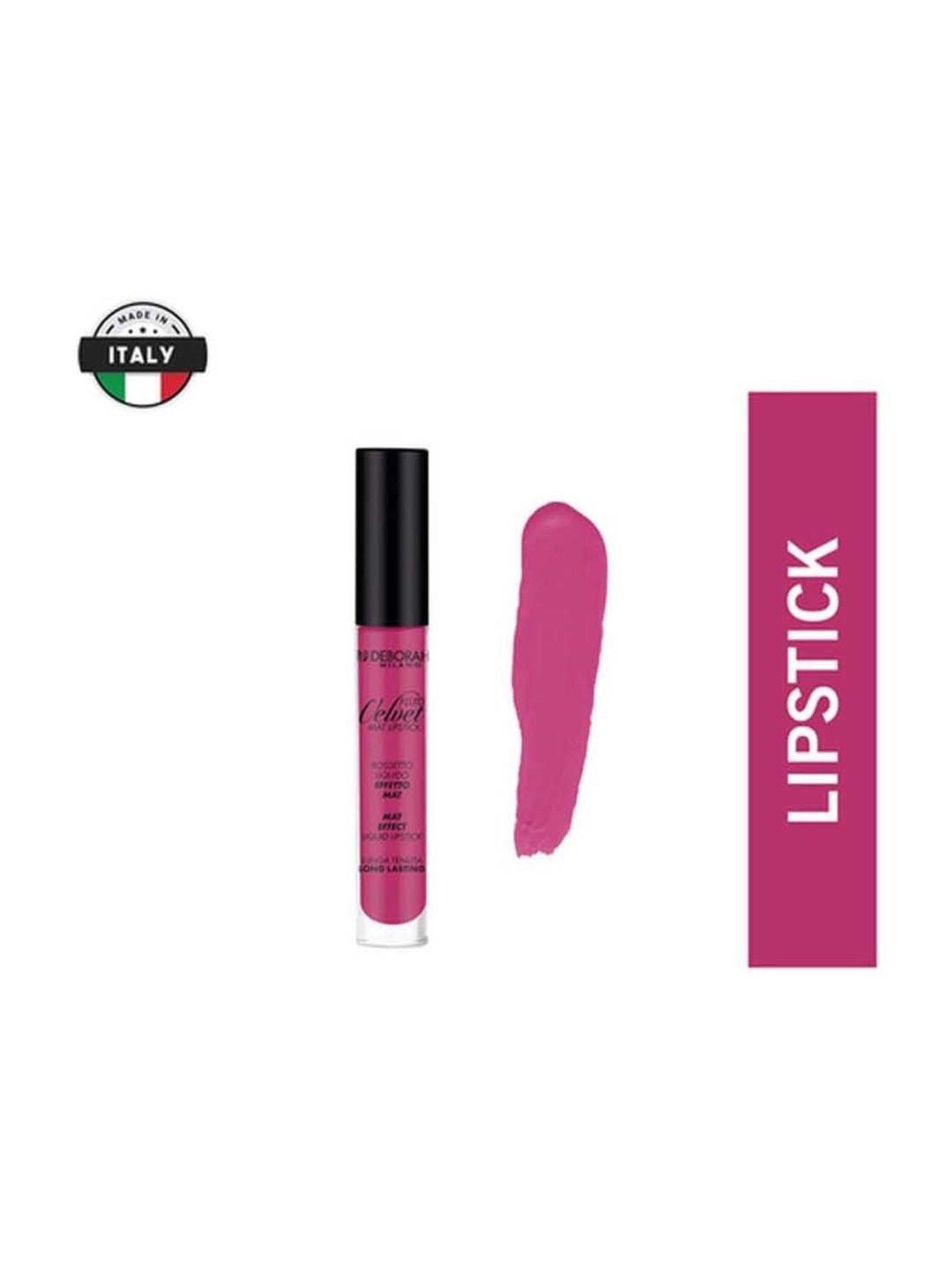 Deborah Milano Fluid Velvet Mat Lipstick 5 Bouganville Violet - 4.5 gm