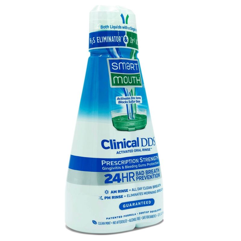 SmartMouth Clinical Activated Oral Rinse Mouthwash - 32 fl oz