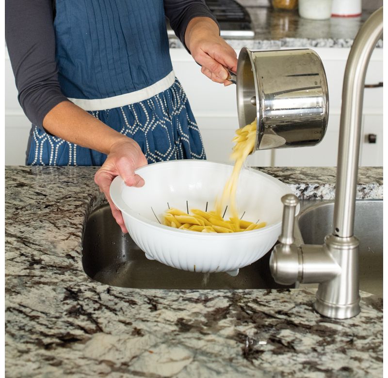 Norpro Stainless Steel Chinois Fine Mesh Soup Sauce Strainer Juicer with Stand and Rubberwood Pestle, Silver