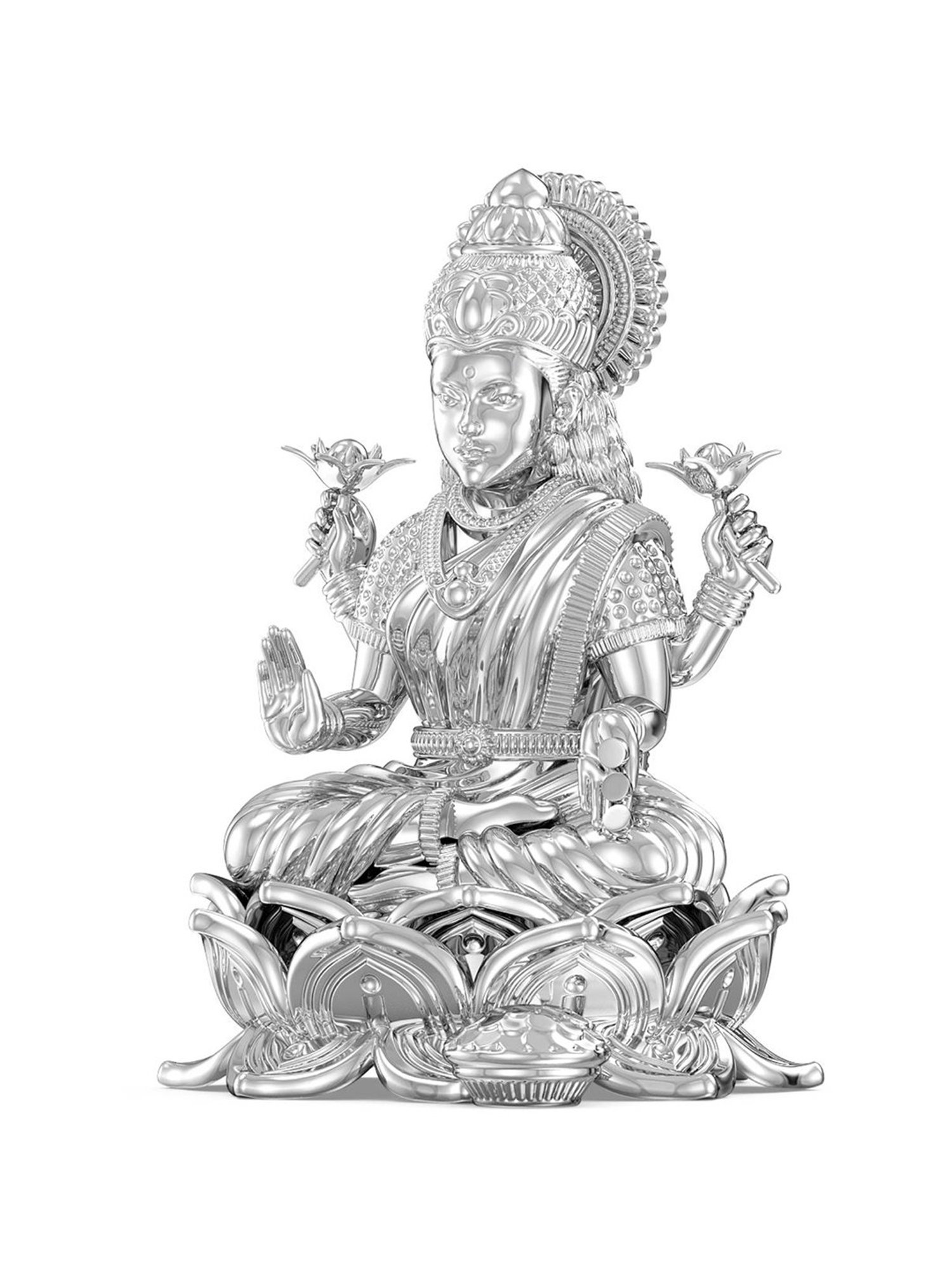 Sri Jagdamba Pearls 0.8 Silver Vishnu Idol