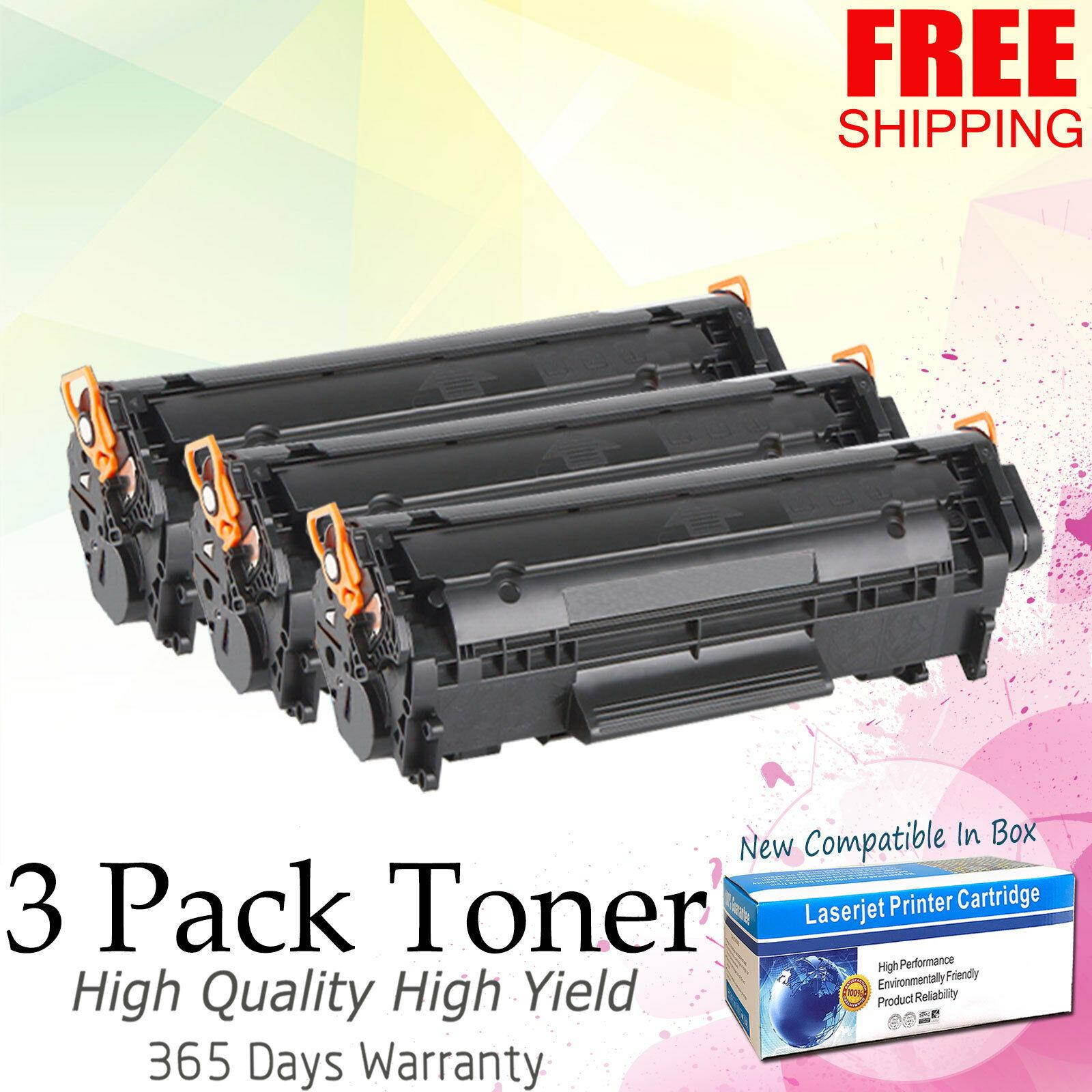 3 PK Q2612A 12A Toner Compatible for HP LaserJet 1012 1022 3015 M1005 M1319F MFP