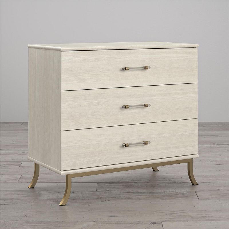 Monarch Hill Clementine White 3 Drawer Dresser