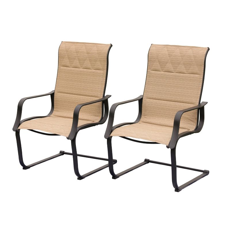 4pc Conversation Steel Patio Seating Sets Cream - Lokatse