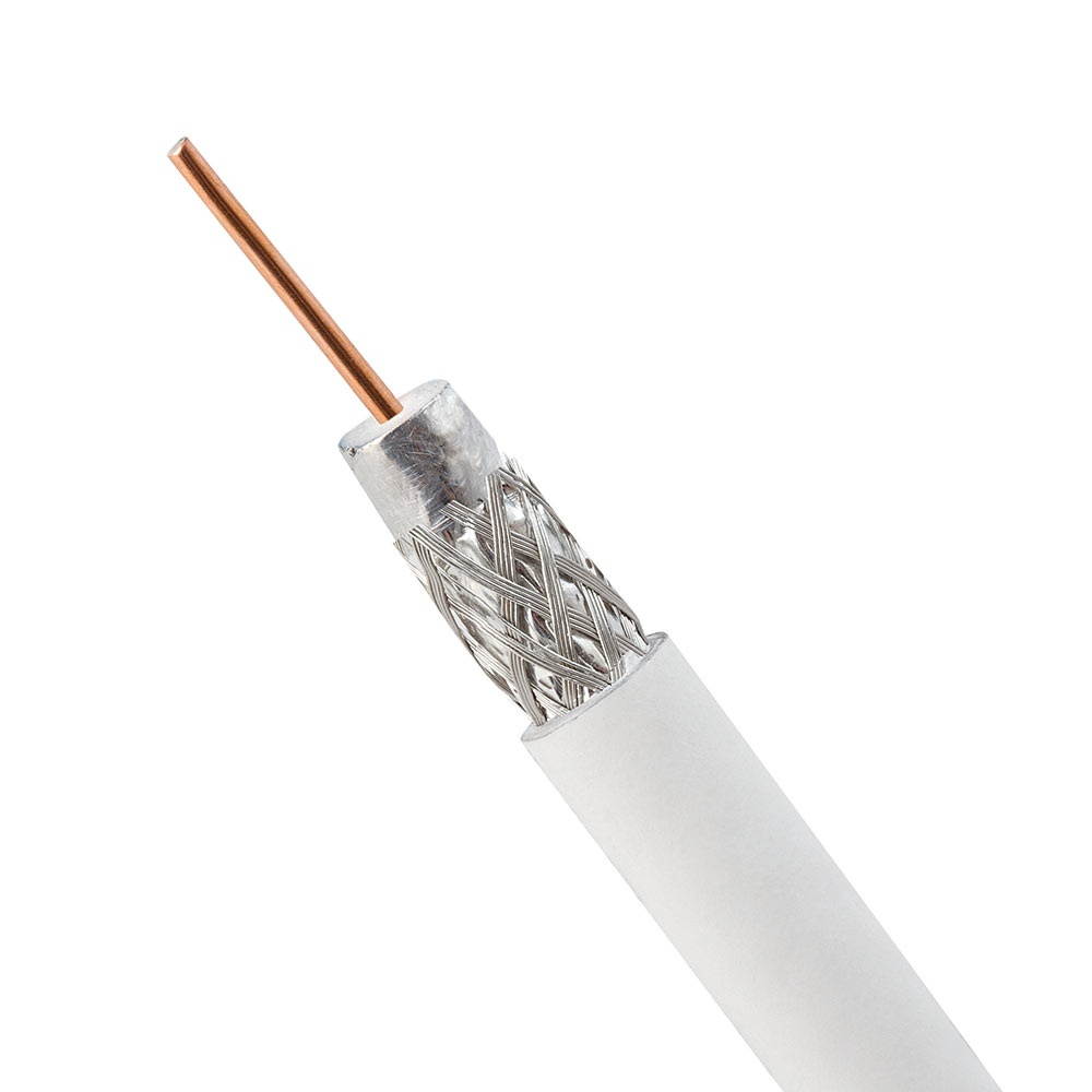 RG6 Cable - Standard Shield (White),500 Feet