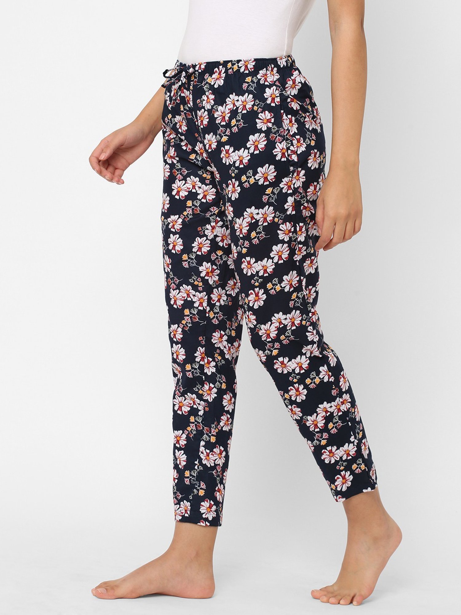 Urban Scottish Navy Floral Print Lounge Pants