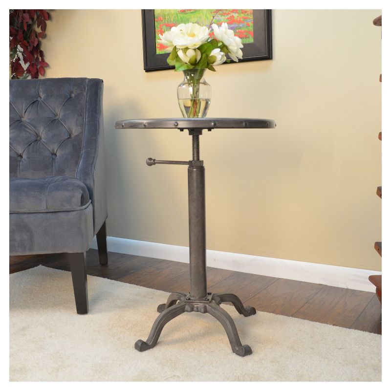 Oslin Restoration Adjustable Accent Table - Industrial - Carolina Chair and Table