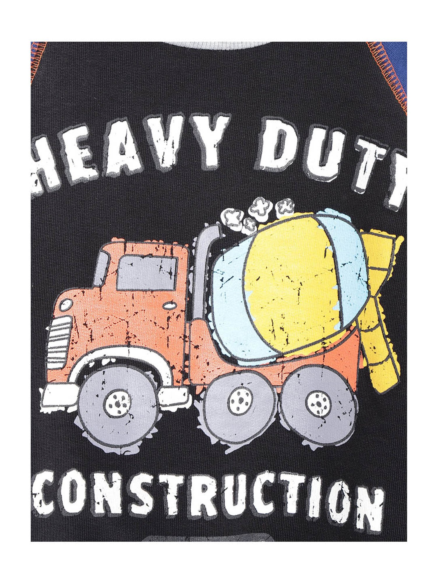 Lazy Shark Kids Black  Color Blocked  Sweatshirt