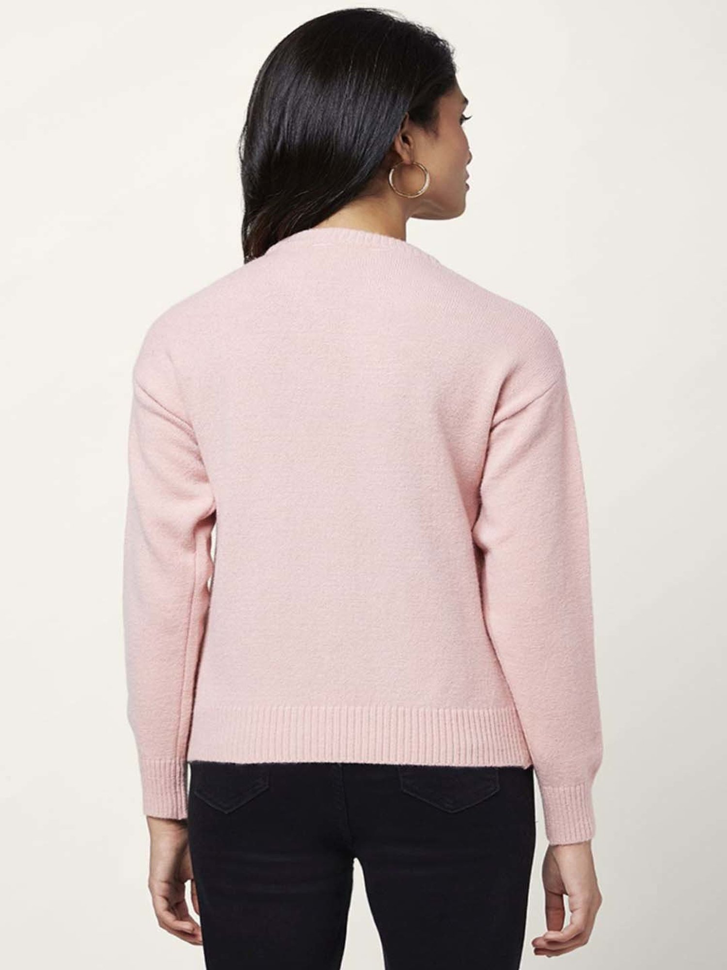Honey by Pantaloons Pink Embellished Sweater