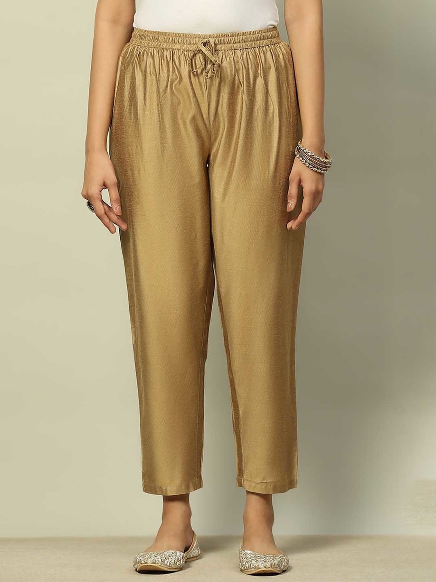 Castle Black Embroidered Palazzos