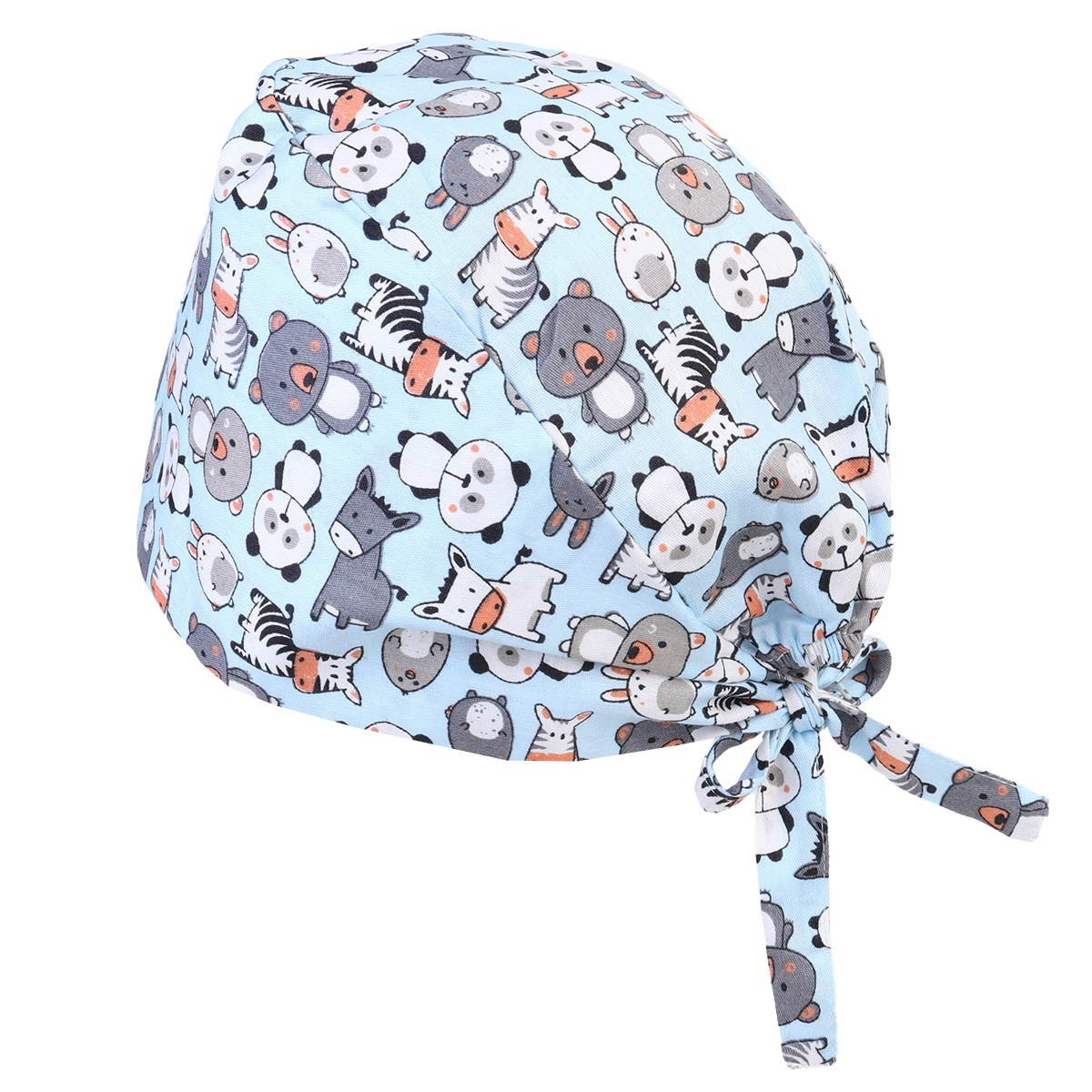 1Pc Printed Pattern Cotton Cap for Dentist Dentistry Cap Operation Cap Beauty Salon Headgear (Y3)