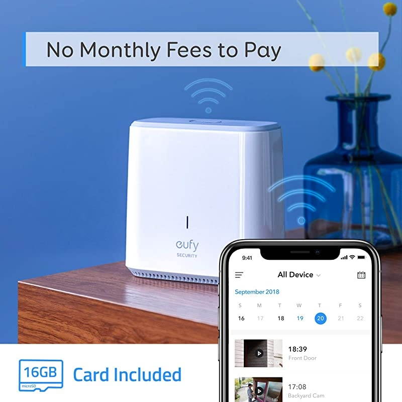 Security, Cam 1080p Wireless Home Security 2-Camera Kit,365-Day Battery, Rechargeable, Night Vision, IP67 Weatherproof