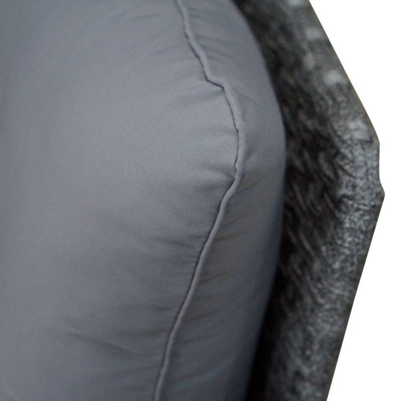 Costa Mesa 3pc Seating Set of 2 Club Chairs & 1 End Table - Gray - Courtyard Casual