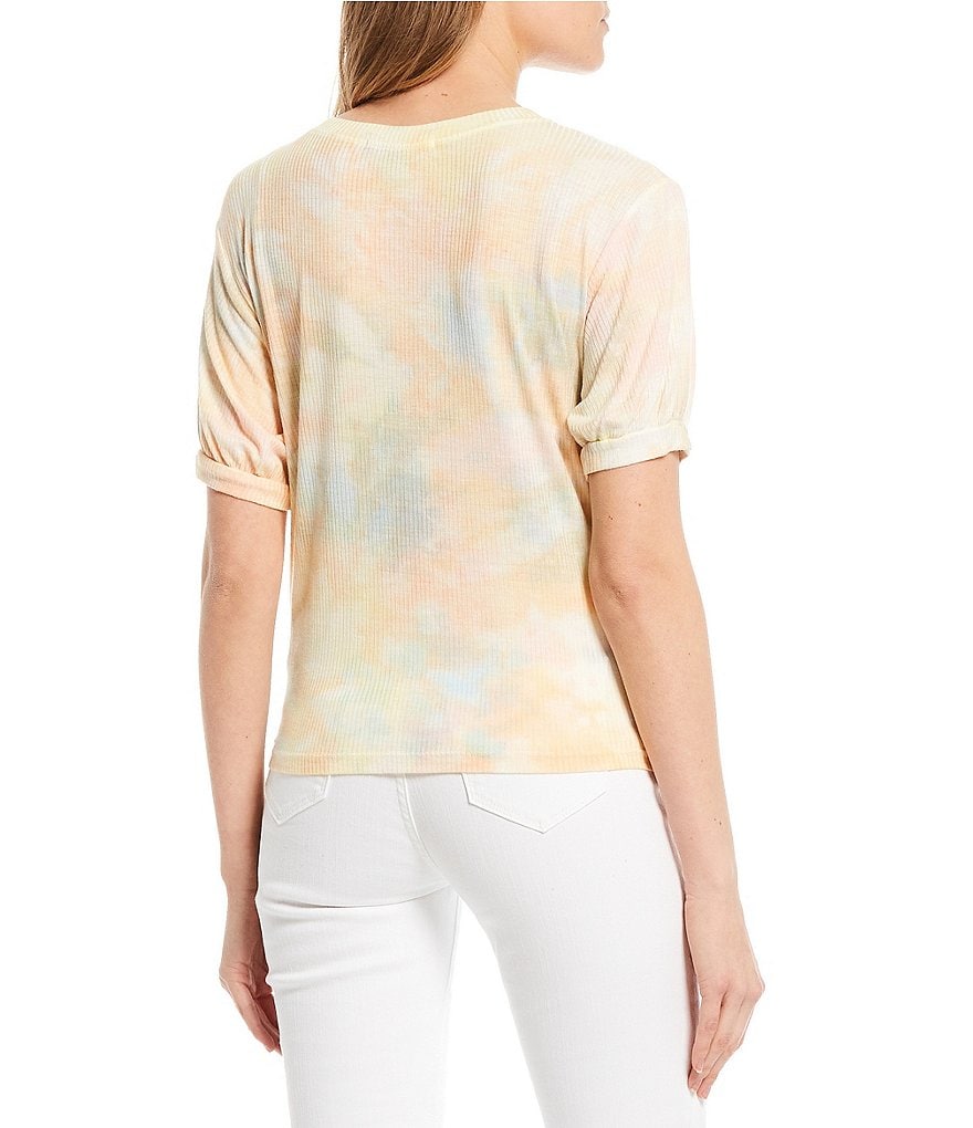 Good Luck Gem Short-Sleeve Tie-Dye Boxy Tee