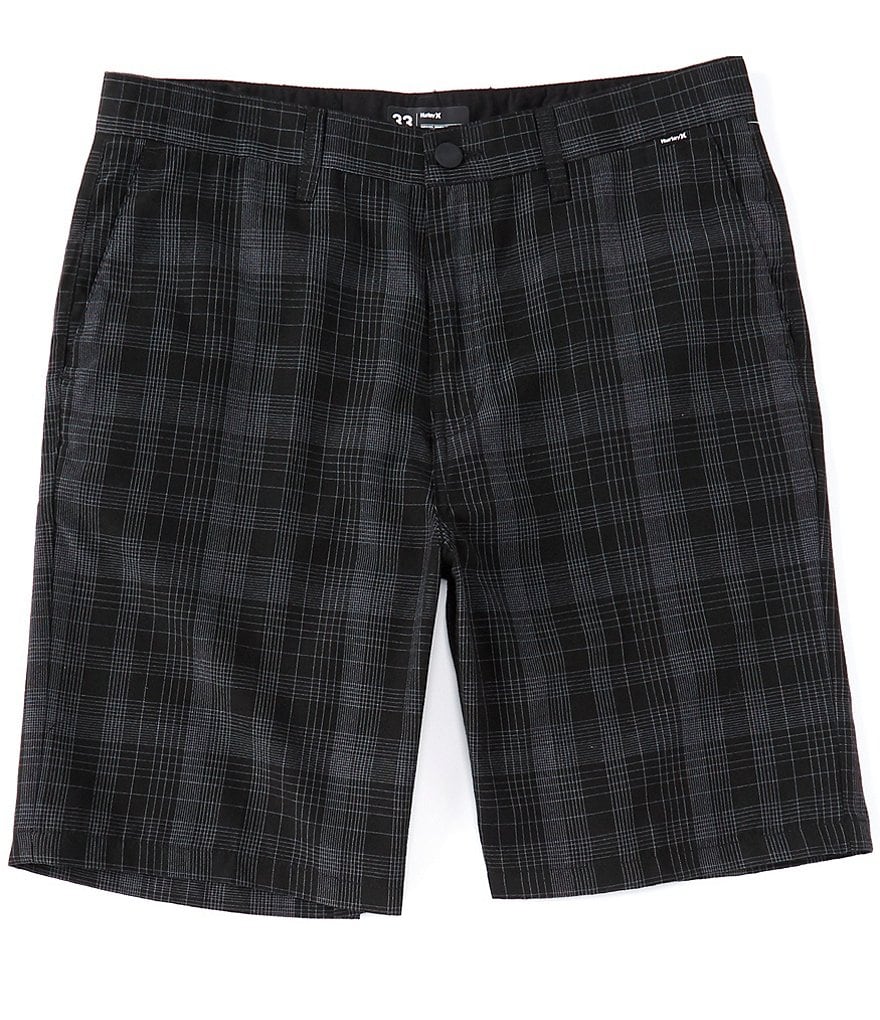 Hurley Granada Plaid 22#double; Outseam Walkshorts