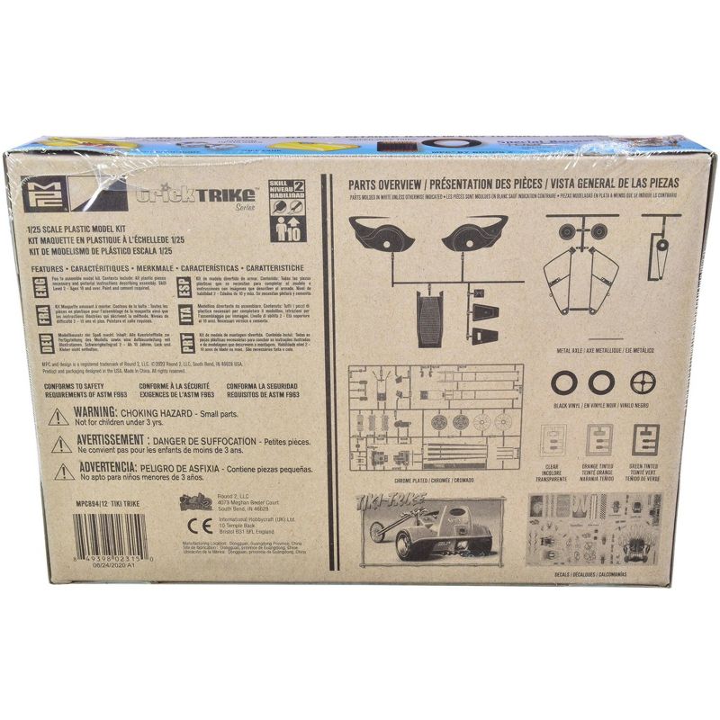 Skill 2 Model Kit Tiki Trike "Trick Trikes" Series 1/25 Scale Model by MPC