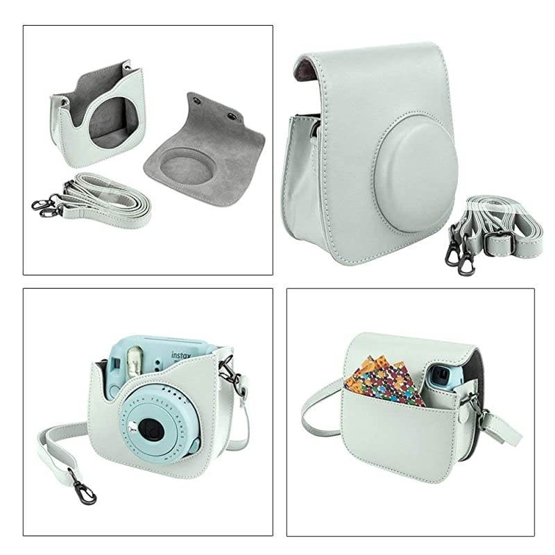 Instax Mini 9 Instant Film Camera Smokey White  Instax Mini Instant Film Twin Pack  Instax Mini Rainbow Film Case for Fuji Mini Camera Fuji Instax Accessory Kit