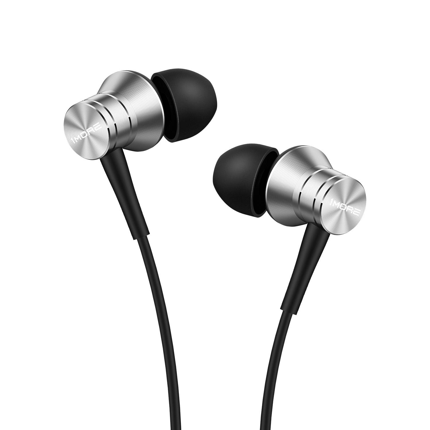 1MORE Piston Fit in-Ear Earphones Fashion Durable Headphones with 4 Color Options, Noise Isolation, Pure Sound, Phone Control with Mic for Smartphones/PC/Tablet - Black