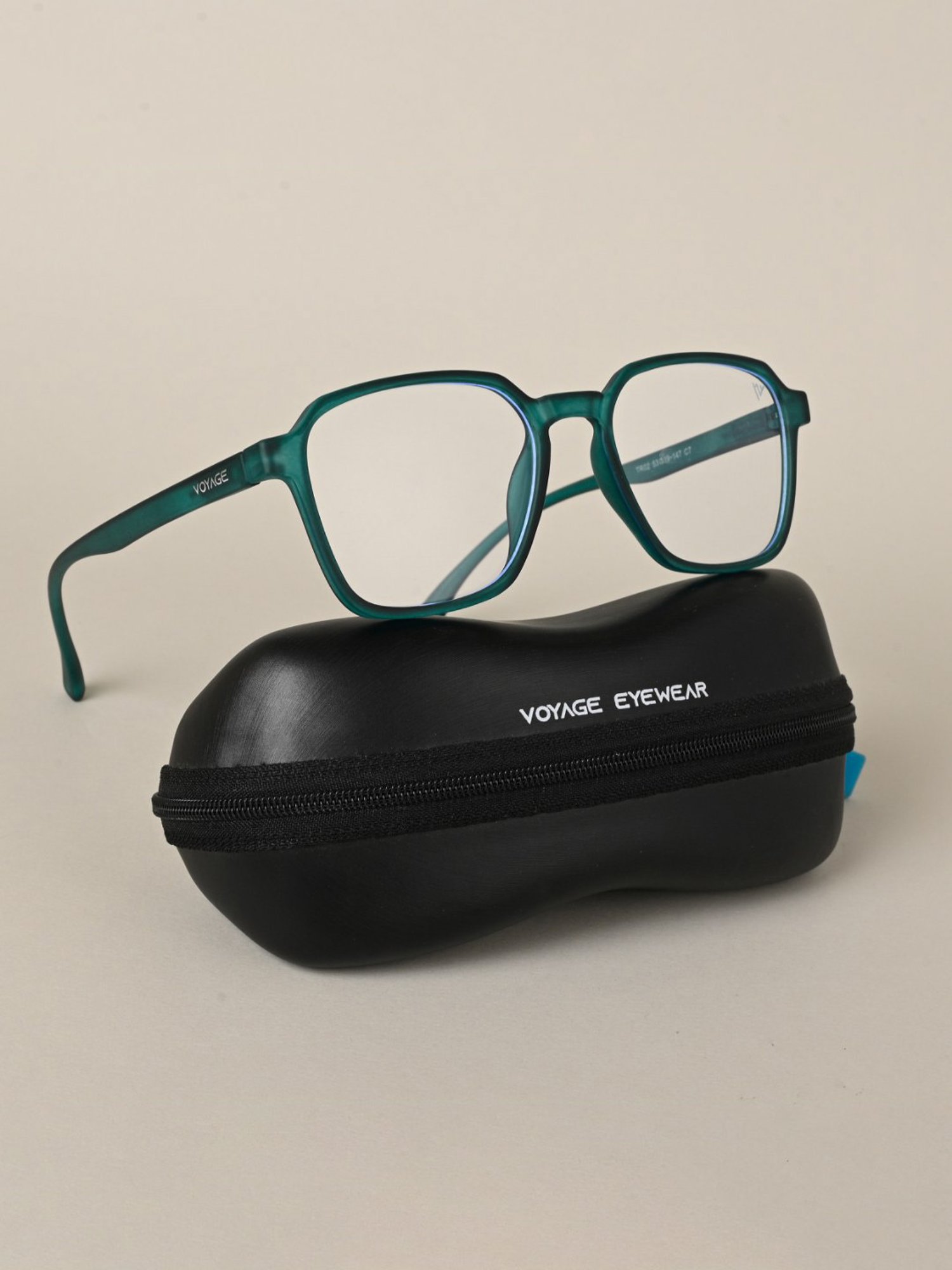 Voyage Green Square Unisex Sunglasses