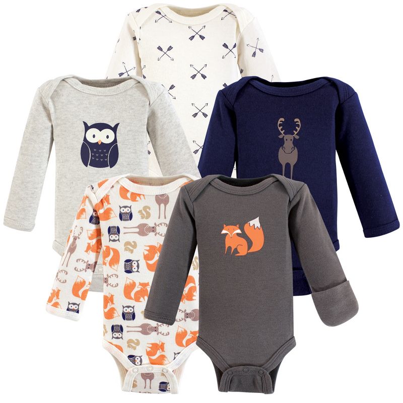 little planet by carter's Baby Boys' 3pk Bodysuits - Blue/White/Gray Preemie