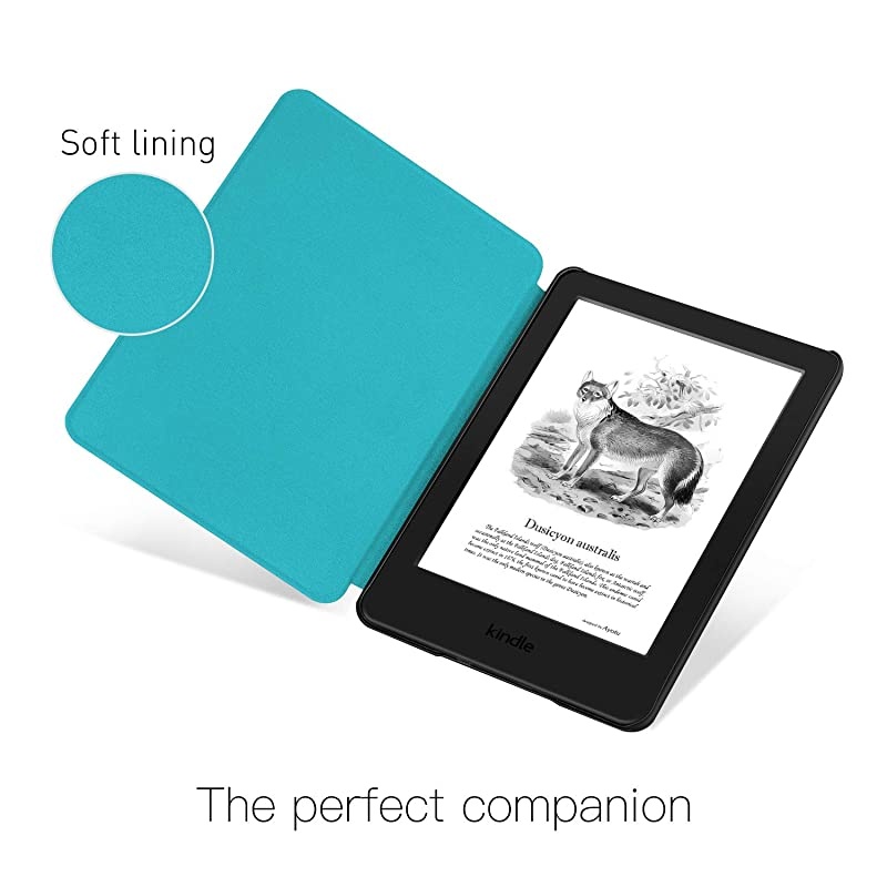 Skin Touch Feeling Case for AllNew Kindle 10th Gen 2019 Release Only ThinnestampLightest Smart Cover with Auto WakeSleep Support Back Cover adsorption Not Fit Kindle PaperwhiteSky Blue