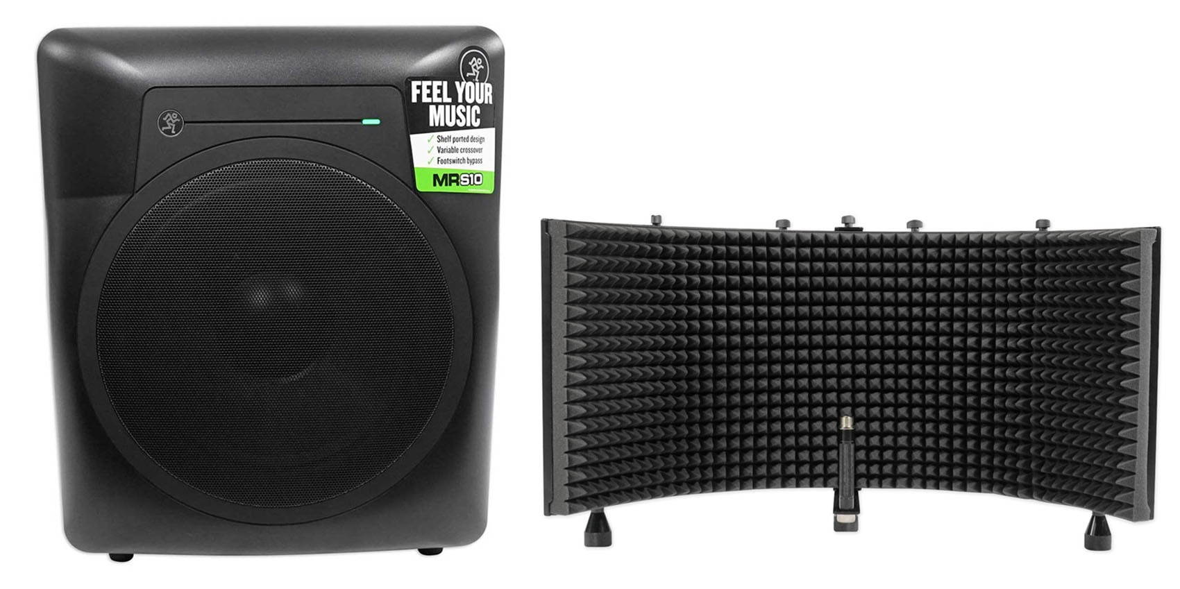 galaxy audio smbsspt shock mount desktop base with push to talk/push to lock switch for use with gooseneck microphone