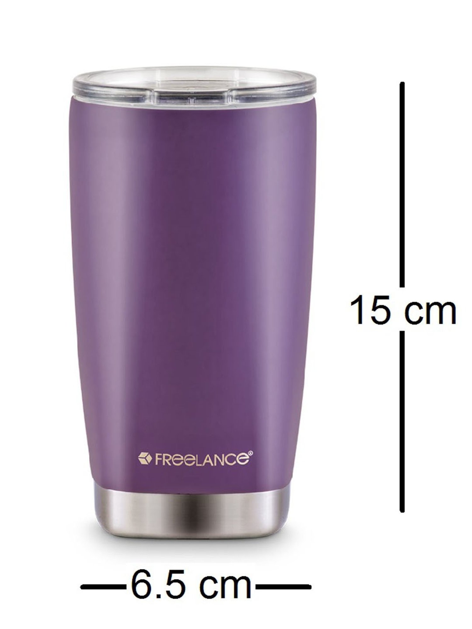 Freelance Purple Stainless Steel 350 ml Vacuum Bottle