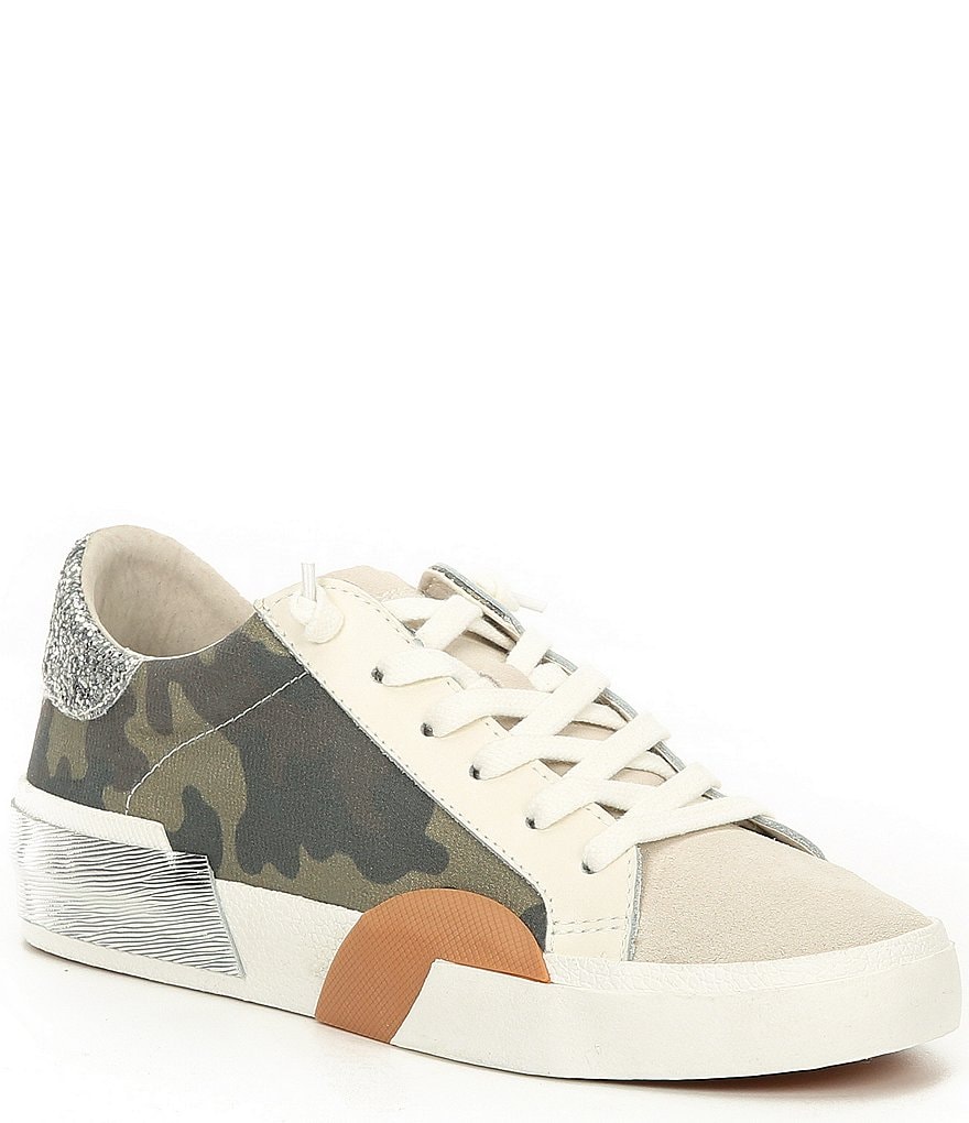 Dolce Vita Zina Camo Canvas Lace-Up Sneakers