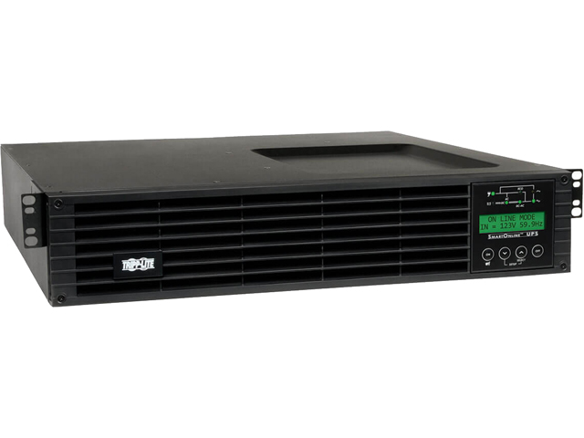 PR1000LCDRT2U Smart App Sinewave UPS System, 1000VA/900W, 8 Outlets, AVR, 2U Rack/Tower Black
