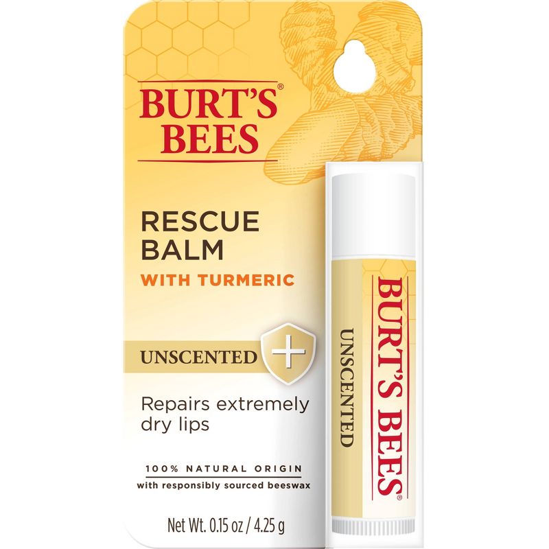 Burt's Bees Lip Balm Rescue Unscented Blister - 0.15oz