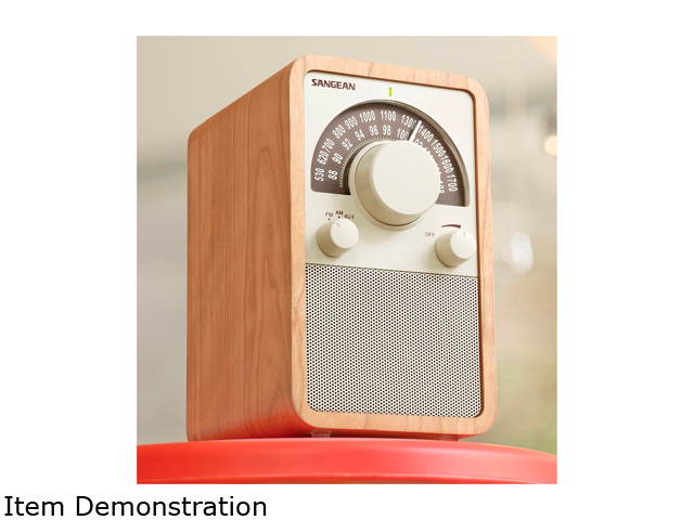 Sangean AM FM Wooden Radio Walnut WR-15WL